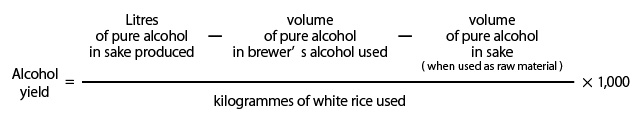 alcohol yield