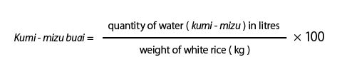 water ratio